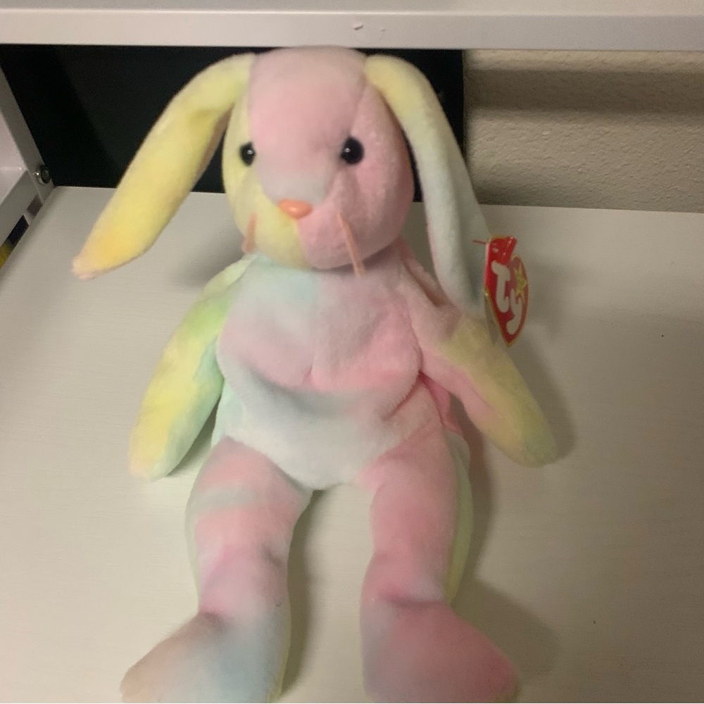 Ty Hippie Multicolor Bunny Plush Toy